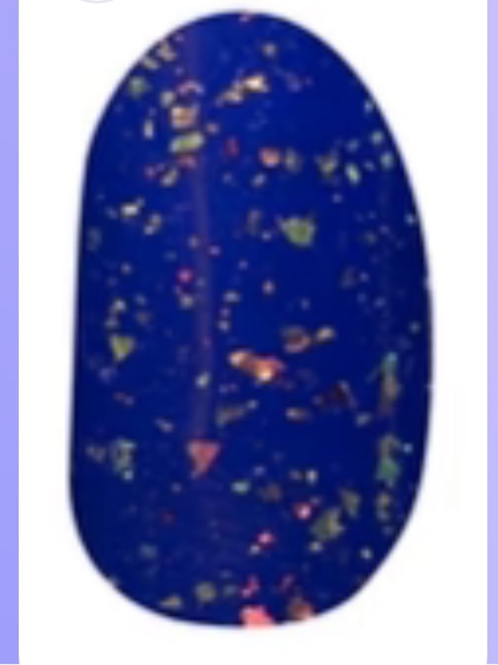 Color Street Deepwater Opal FMG193 Navy with multi color glitter 16 pcs NIP